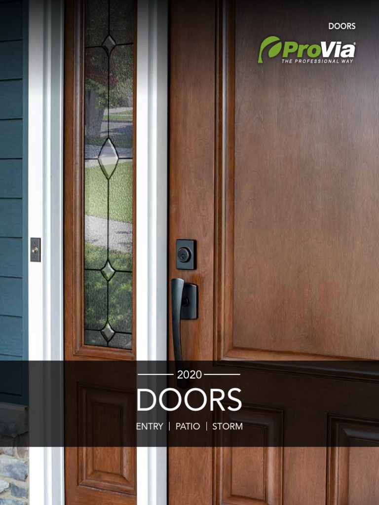 screen door kick panel on 2020 Provia Door Brochure Door Building Technology