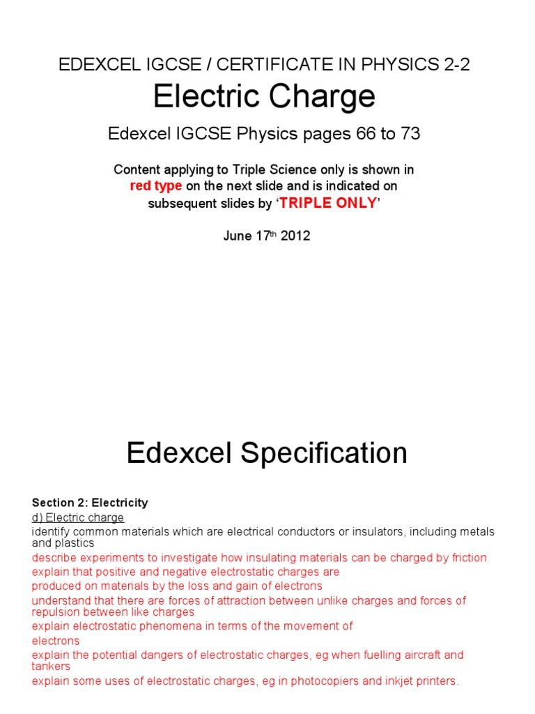 Understanding Electric Charge and Static Electricity | PDF | Electric ...