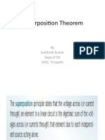 Superposition Theorem: by Santhosh Kumar Dept - of EIE SVEC, Tirupathi