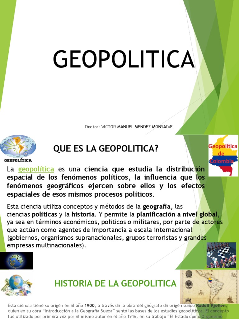 Definición y Evolución de la Geopolítica | PDF | Geopolítica | Geografía
