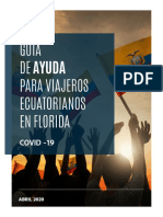Guía COVID-19 para viajeros ecuatorianos en Florida