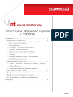 Criminología y el desarrollo del pensamiento criminológico a través de las etapas del capitalismo