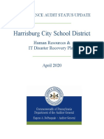 Harrisburg City School District: Human Resources & IT Disaster Recovery Plan 2020