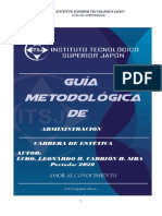 Guia Metodologica Administracion Carrera Estetica 2020