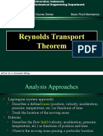 Basic Fluid Mechanics: Reynolds Transport Theorem