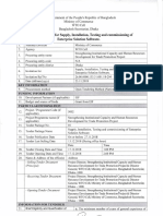 Invitation For: of Tender Supply, Installation, Testing Commissioning Enterprise Solution