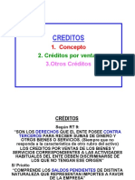 Créditos por ventas y descuento de documentos