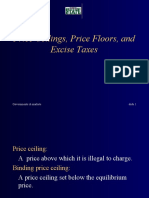 Price Ceilings, Price Floors, and Excise Taxes: Governments & Markets Slide 1