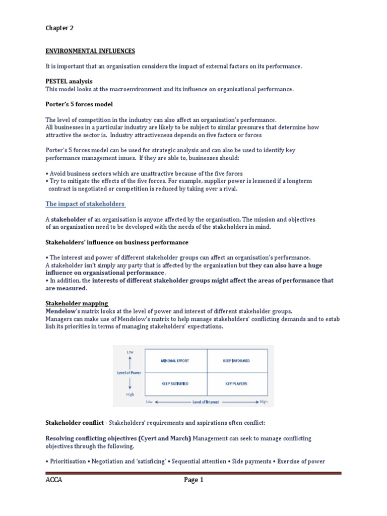 Environmental Influences on Business Performance | PDF | Corporate ...