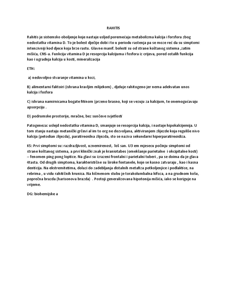 RAHITIS | PDF
