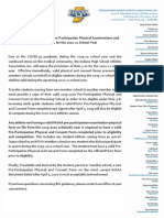 Pre Participation Physical and Consent Form Guidance 042220