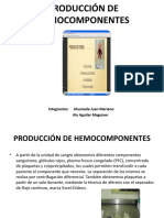 Producción de Hemocomponentes