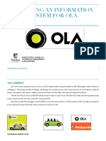 Designing An Information Management System For OLA A Information System Management Presentation Report by Aditya Khandelwal
