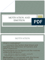 Motivation and Emotion Winter With Notes
