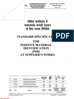 Standard Specification For Positive Material Identification (PMI) at Supplier's Works