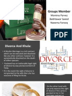 Divorce and Khula Rights in PK