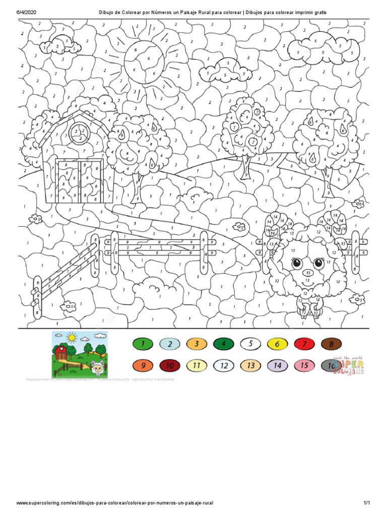 Colorear por números (Educativo) – Dibujos para Colorear e Imprimir Gratis