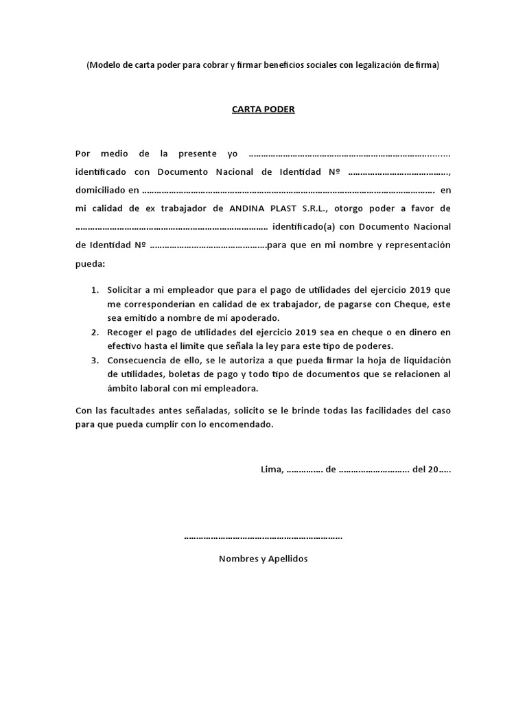Carta Utilidades Pdf Riset