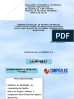 Sistema Informacion Control Gestion Documentos Relacionados Construccion Central Hidroelectrica