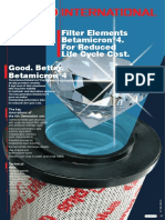 Filter Elements Betamicron 4. For Reduced Life Cycle Cost