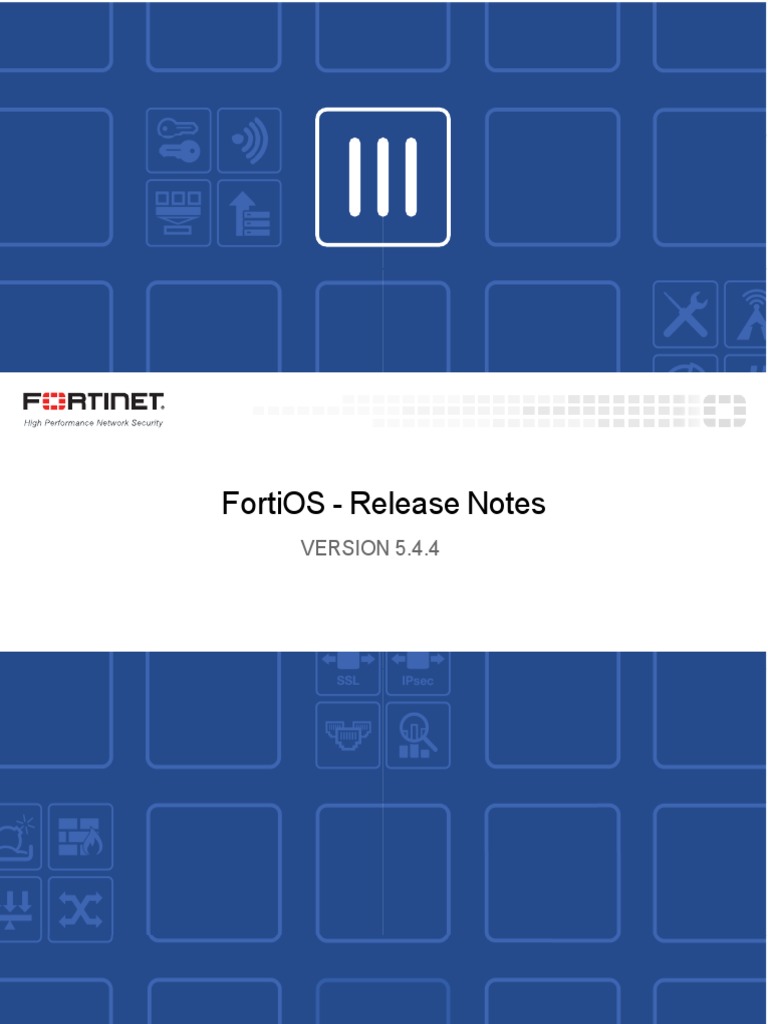 Fortios v5.4.4 Release Notes PDF | PDF | Transport Layer Security ...