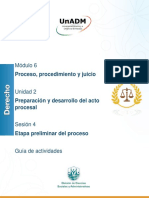 Módulo 6: Proceso, Procedimiento y Juicio