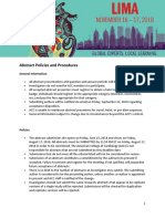 Abstract Policies and Procedures: General Information