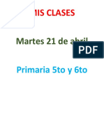 5 Toy 6 To Mis Clases 21 de Abril MEX