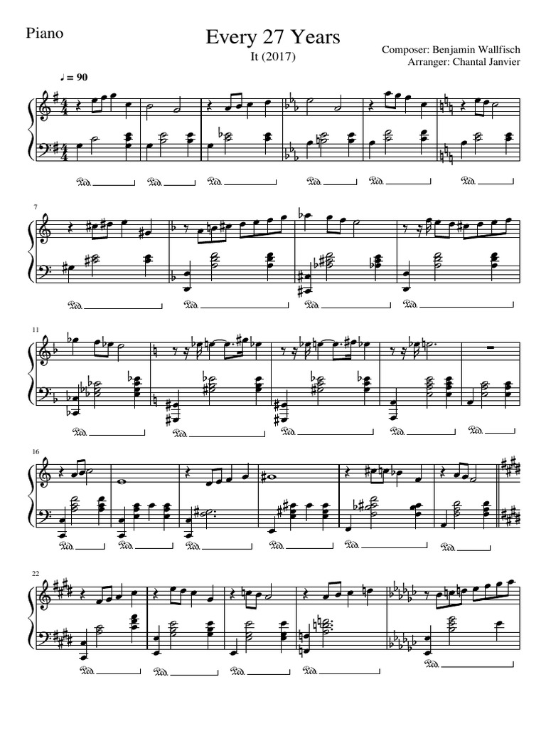Every 27 Years Piano Leisure