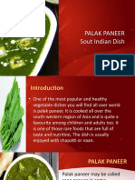 Delicious Indian Dish Palak Paneer and its Health Benefits