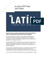 Los Mejores Libros PDF para Aprender Latin