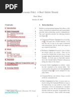 Macroeconomic Policy: A Short Matlab Tutorial: Mario Alloza October 27, 2015