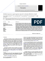 Sublethal Responses in Caged Organisms Exposed To Sediments Affected by Oil Spills