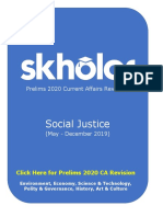 Social Justice: Prelims 2020 Current Affairs Revision