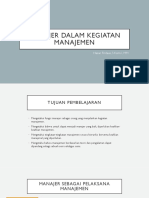 Lesson 3. Manajer Dalam Kegiatan Manajemen