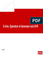 E-One, Operation of Generator and AVR