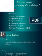 Overview of Computers Computer Hardware Computer Software Programming Languages Processing A Program Software Development Method