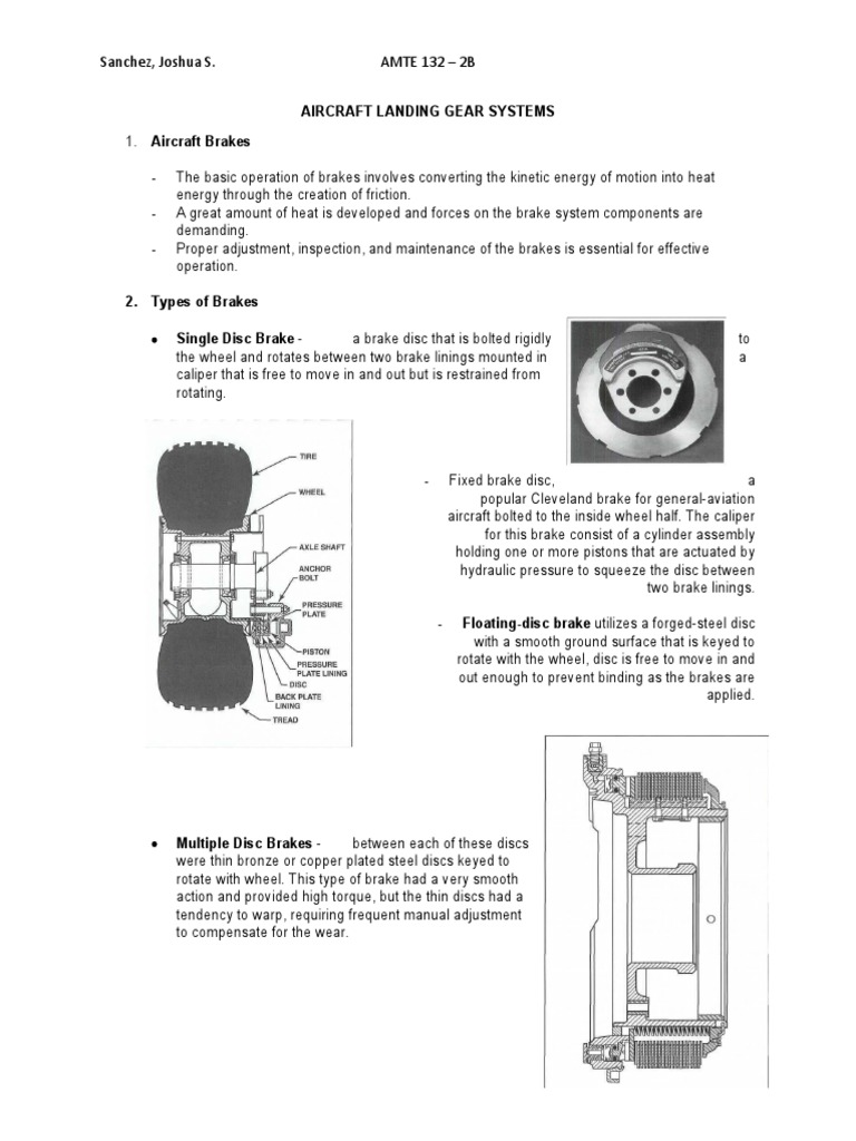 Aircraft Landing Gear (Brakes) PDF Brake Machines