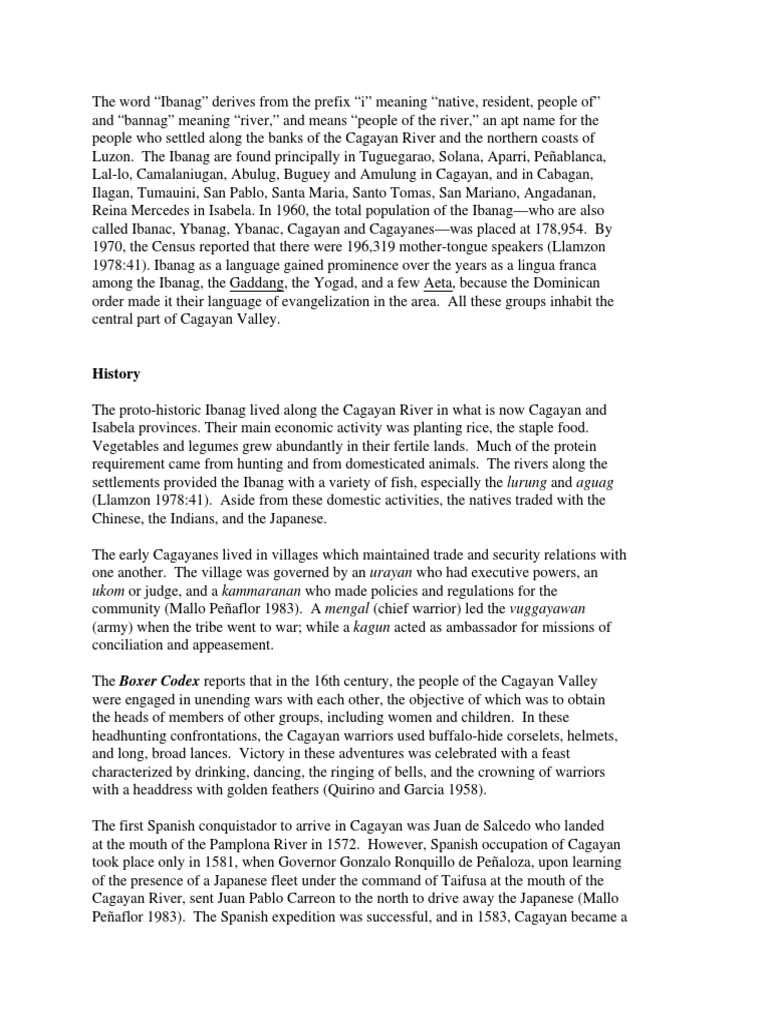 The origins and history of the Ibanag people of northern Luzon PDF