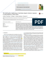 La política de salud de las respuestas individuales de comportamiento adaptativo a la contaminación por smog en las zonas urbanas de China