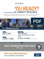 Triple Canopy & WPS career fair at Ft. Drum on May 2nd