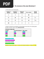 Chapter 4 The Structure of The Atom Worksheet 1