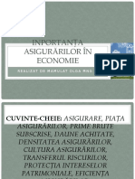 Inportanța Asigurărilor În Economie