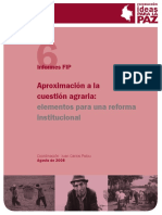 Aproximación a la cuestión agraria. Elementos para una reforma institucional. Juan Carlos Palou.pdf