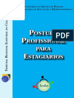 Cartilha Postura Profissional para Estagiarios