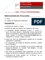 Procedimiento para El Titulo Profesional PDF