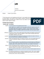 Content Type Analysis