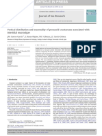 Vertical Distribution and Seasonality of Peracarid Crustaceans Associated With