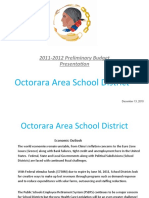 Octorara Area School District Budget Presentation For 2011-12 School Year