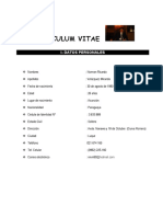 Curriculum Vitae Norman Velazquez